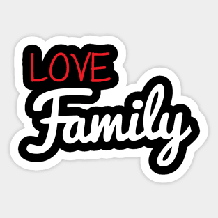 family love Sticker